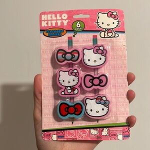 Hello Kitty Sanrio erasers for pencils stationary 6 pack stackable erasers new